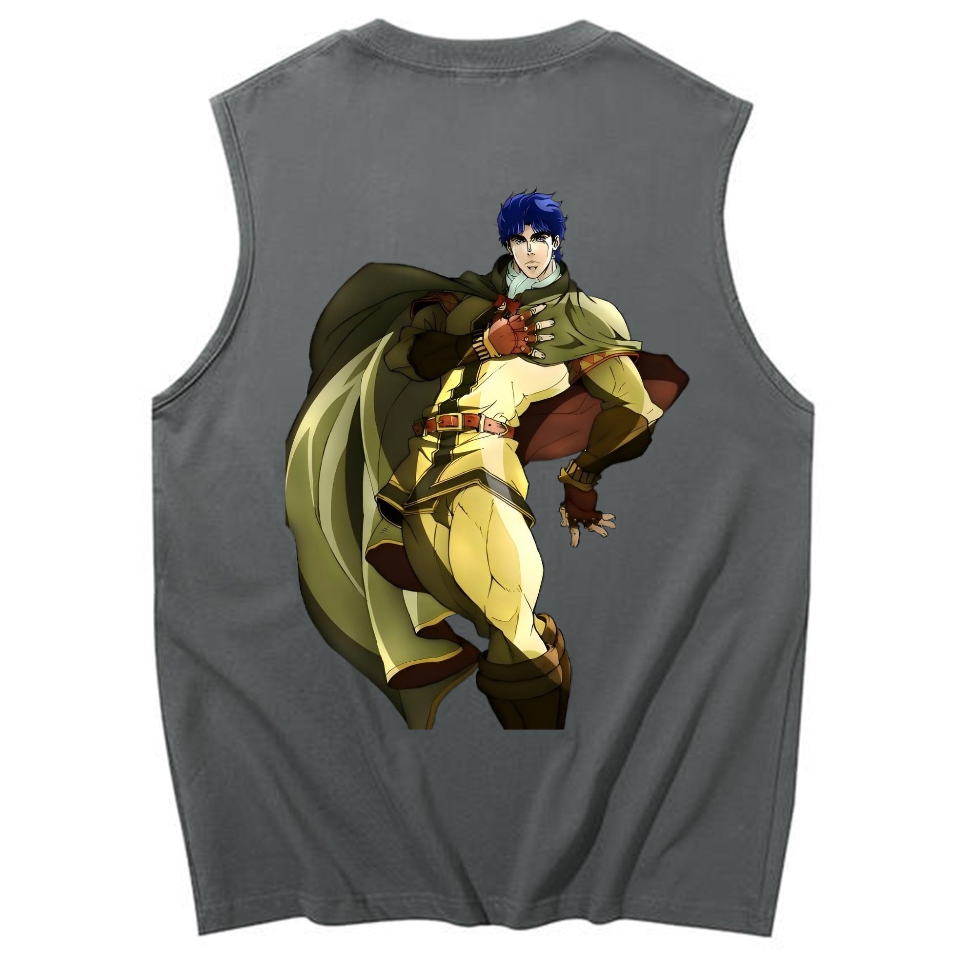 （画像用） ジョジョの奇妙な冒険 /ジョナサン?ジョースター JoJo's Bizarre Adventure Jonathan Joestar コットン100％タンクトップ（背面プリント）